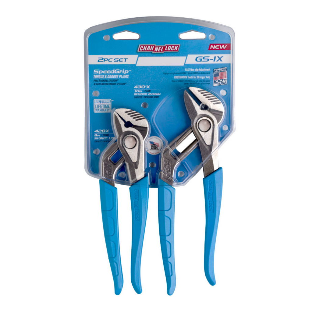 Channellock 2pc SPEEDGRIP™ Tongue & Groove Pliers Set - Ridge Toolbox