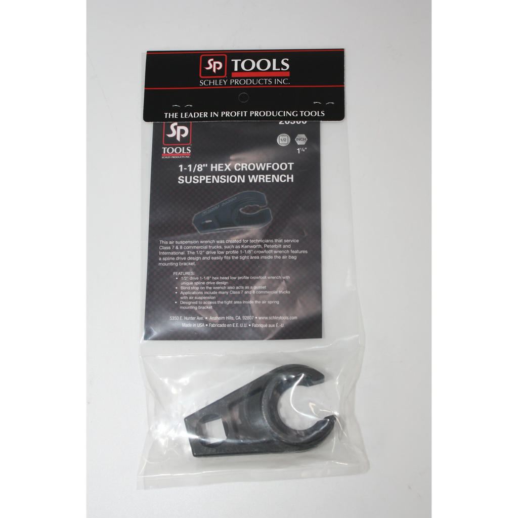Schley Tools - 1 1/8" SPLINE DRIVE CROWFOOT SUSPENSION WRENCH - Ridge Toolbox