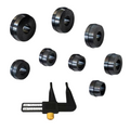 Corghi USA 8 PC Dual Sided Precision Collets High Precision Centering Kit - Ridge Toolbox
