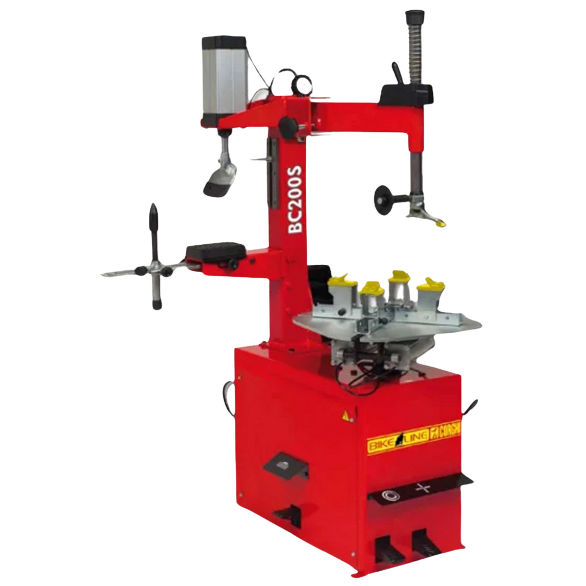Corghi Motorcycle/ATV Tire Changer + Wheel Support Kit + Sm Wheel Mounting Roller - Ridge Toolbox