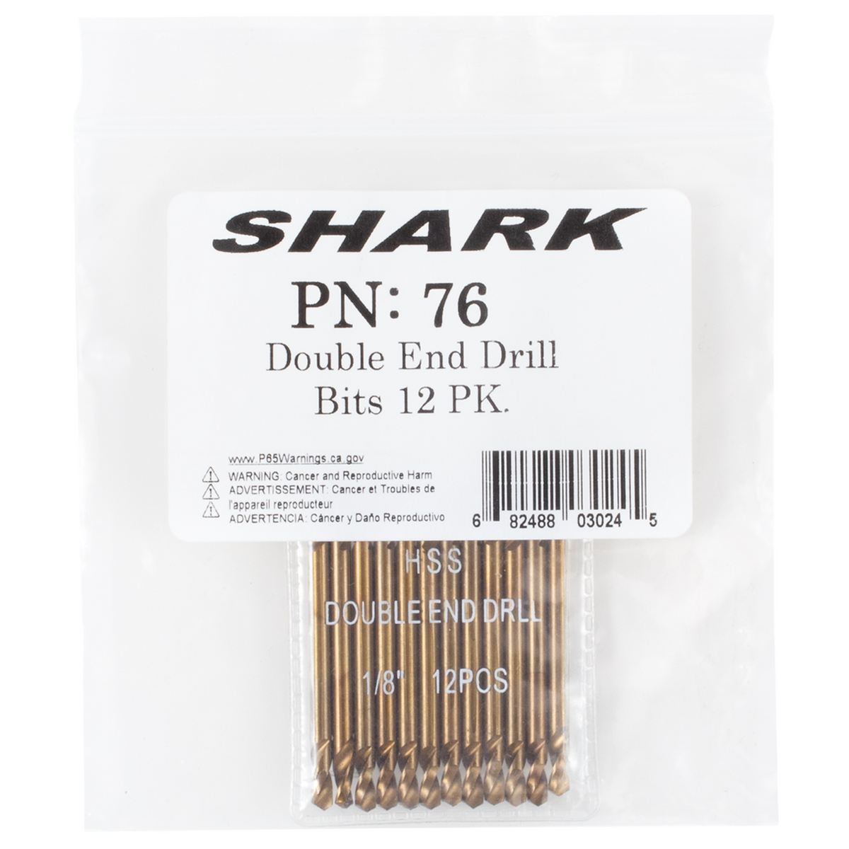 Shark Industries - 12 PK 1/8″ Double End Drill Bits – High Speed Steel - Ridge Toolbox