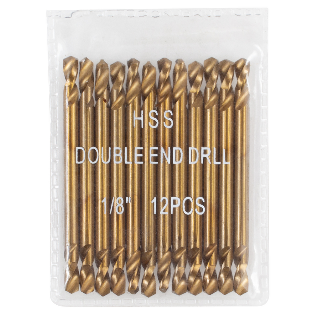Shark Industries - 12 PK 1/8″ Double End Drill Bits – High Speed Steel - Ridge Toolbox