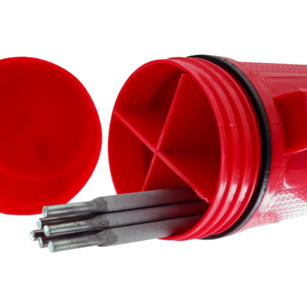 Shark Industries - Welding Rod Storage Tube with 4 Partitions 15" x 3 1/4" - Ridge Toolbox