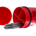 Shark Industries - Welding Rod Storage Tube with 4 Partitions 15" x 3 1/4" - Ridge Toolbox