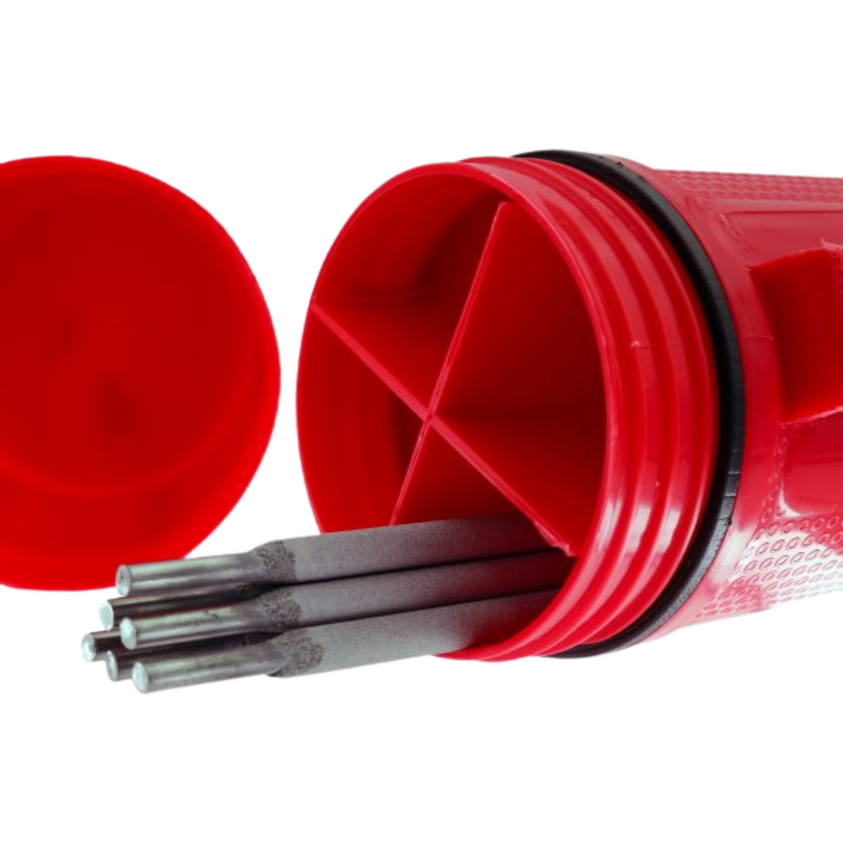 Shark Industries - Welding Rod Storage Tube with 4 Partitions 15" x 3 1/4" - Ridge Toolbox