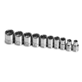 SK Tools USA - 10 Piece 1/4" Drive 12 Point Standard Metric Chrome Socket Set - Ridge Toolbox