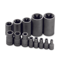 SK Tools USA - 13 Piece 1/4", 3/8" and 1/2" Drive Female TORX® Socket Set - Ridge Toolbox