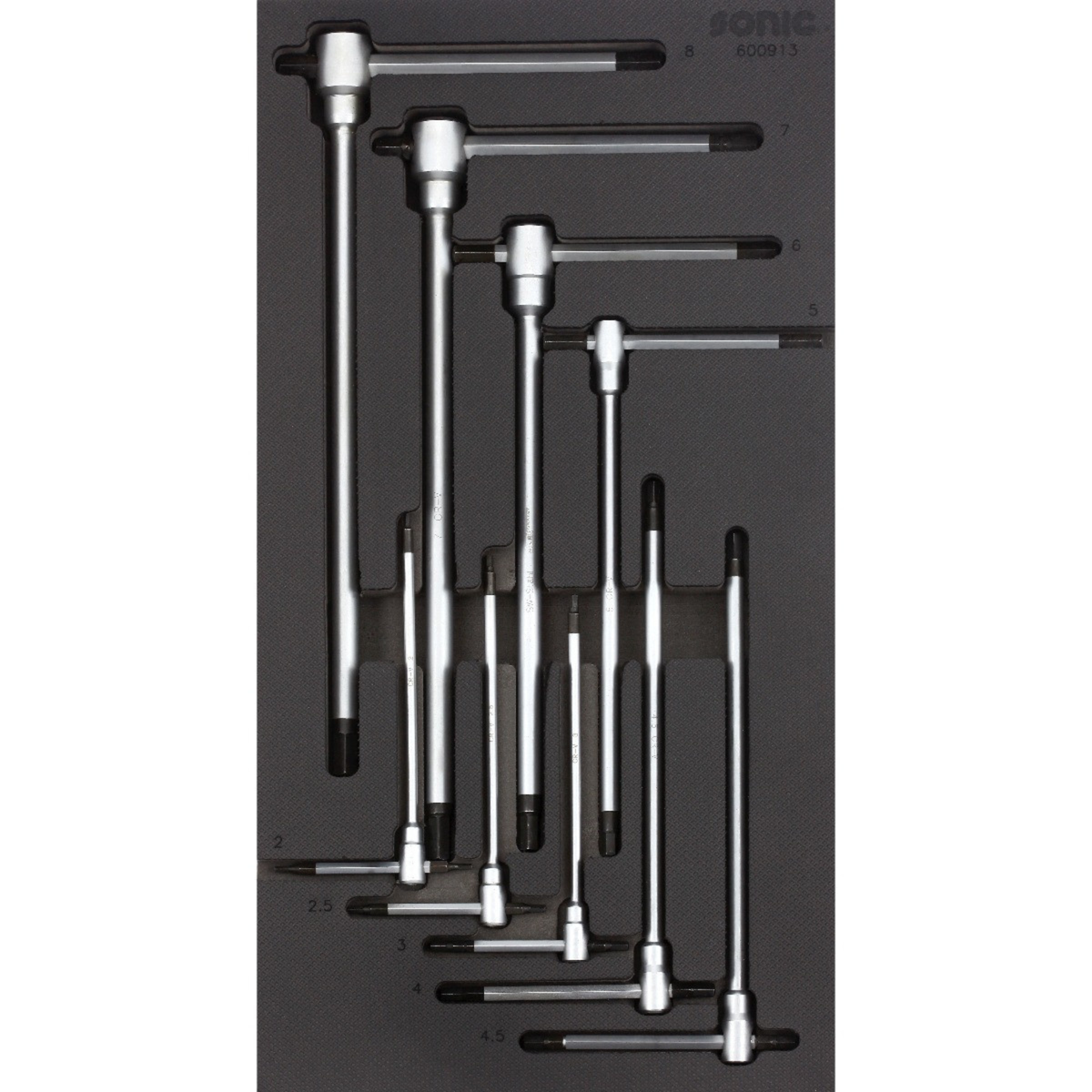 Sonic Tools - Hexagon T-Handle Set, 9-PCS - SMALL SFS - Ridge Toolbox