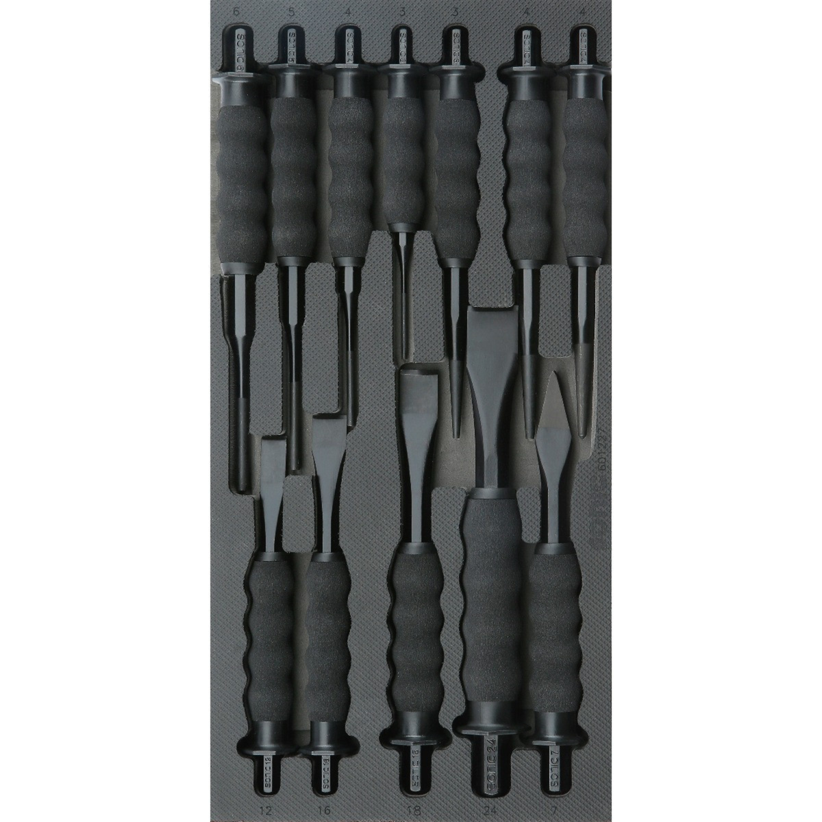 Sonic Tools - Gripped Chisel & Punch Set, 12-PCS - SMALL SFS - Ridge Toolbox