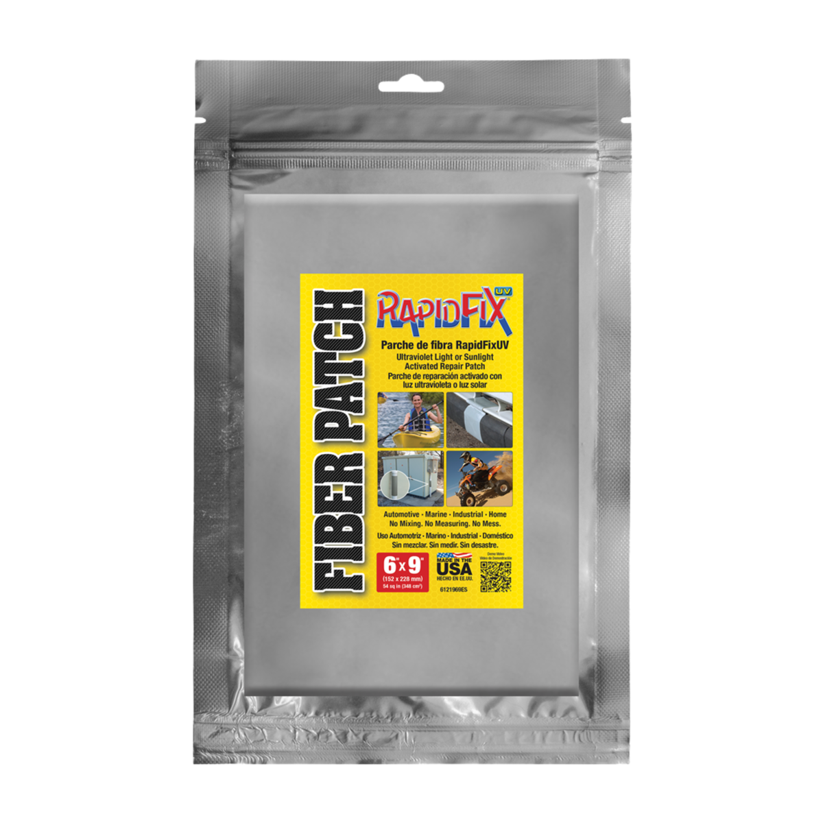 RapidFix - UV Fiber Patch 6"x9" (54 sq inches) - Ridge Toolbox