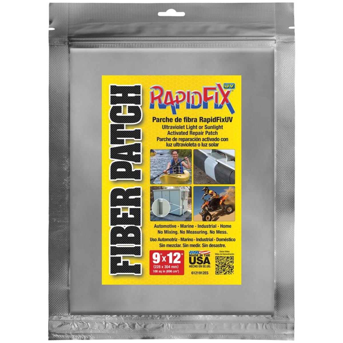 RapidFix - UV Fiber Patch 9"x12 (108 sq inches) - Ridge Toolbox