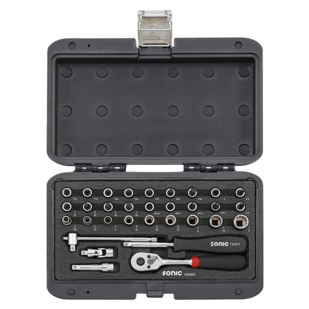 Sonic Tools - MCS SAE Combination Set 1/4", 32-PCS - Ridge Toolbox
