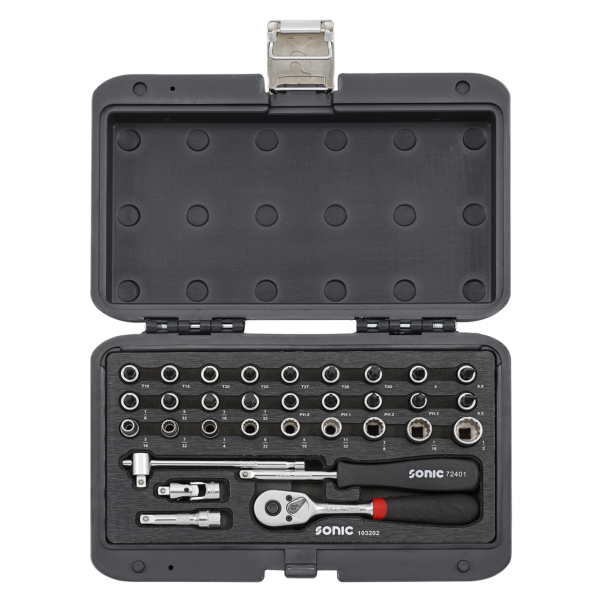 Sonic Tools - MCS SAE Combination Set 1/4", 32-PCS - Ridge Toolbox