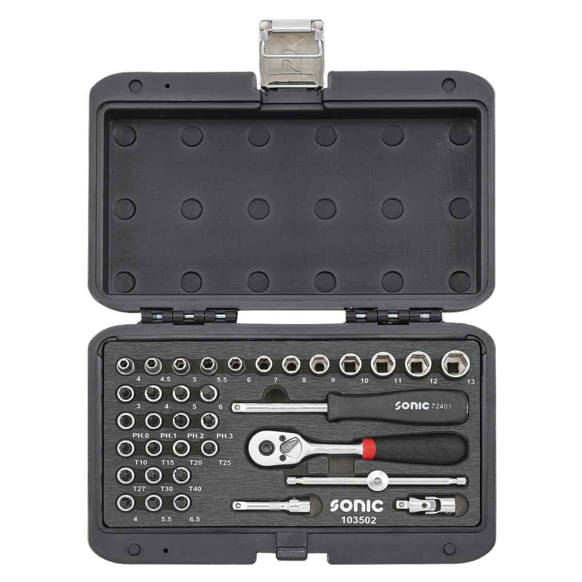Sonic Tools - BMCS 1/4" Socket & Bit Set 35 pcs - Ridge Toolbox