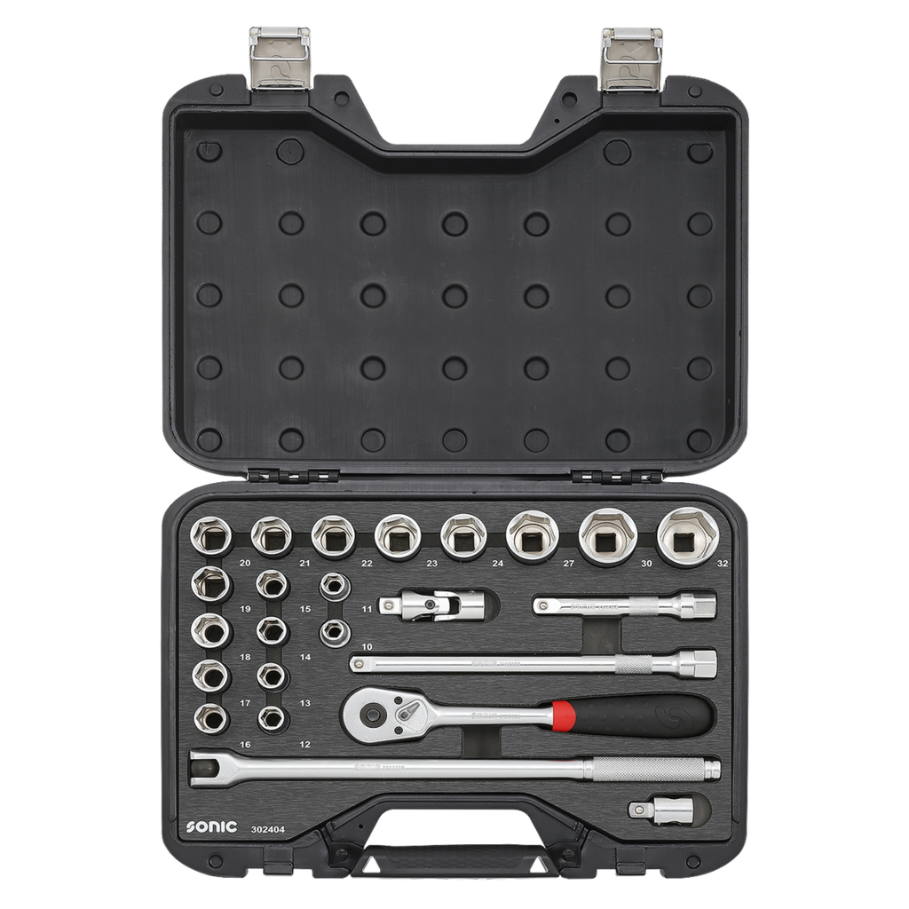 Sonic Tools - MCS Metric Socket Set 1/2", 24-pcs - Ridge Toolbox