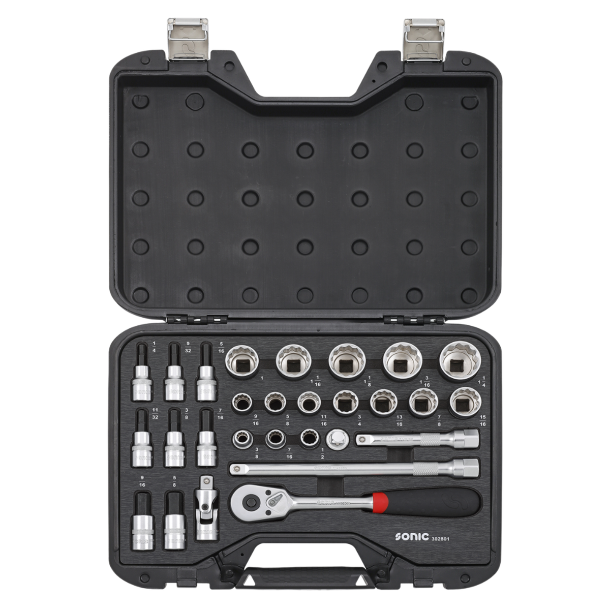 Sonic Tools - MCS SAE Socket Set 1/2", 28-pcs - Ridge Toolbox