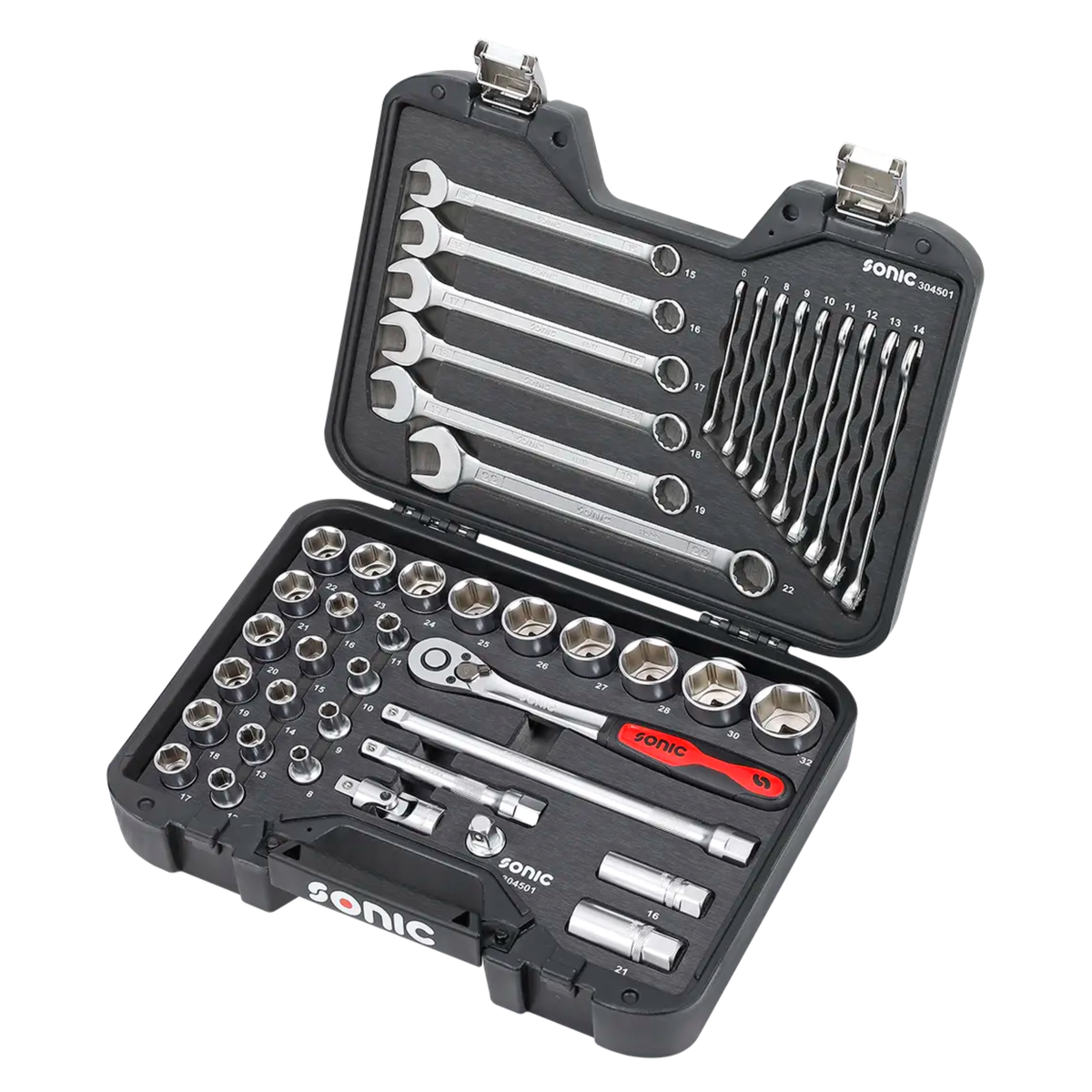 Sonic Tools - BMCS Socket and Wrench Set 1/2" 45-pcs - Ridge Toolbox