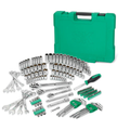 SK Tools USA - 1/4", 3/8" & 1/2" Drive, 163 Piece, 6 Point, Shallow & Deep, SAE & Metric Mechanics Tool Set, #SK01539 - Ridge Toolbox