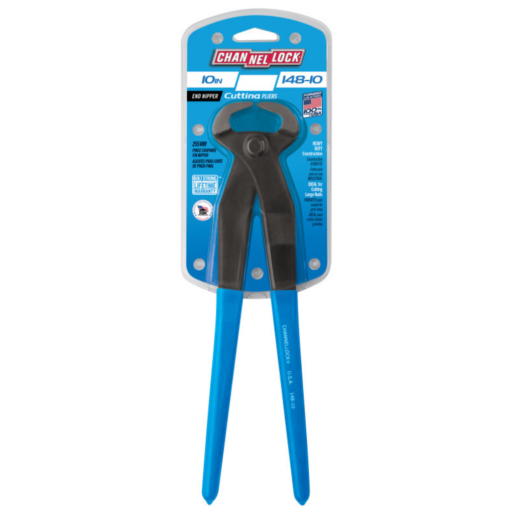 Channellock 10-Inch End Nipper Cutting Pliers - Ridge Toolbox
