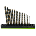Vim Tools - 15 Piece Power Drive M35 Drill Bit Set With Magnetic Base - Ridge Toolbox