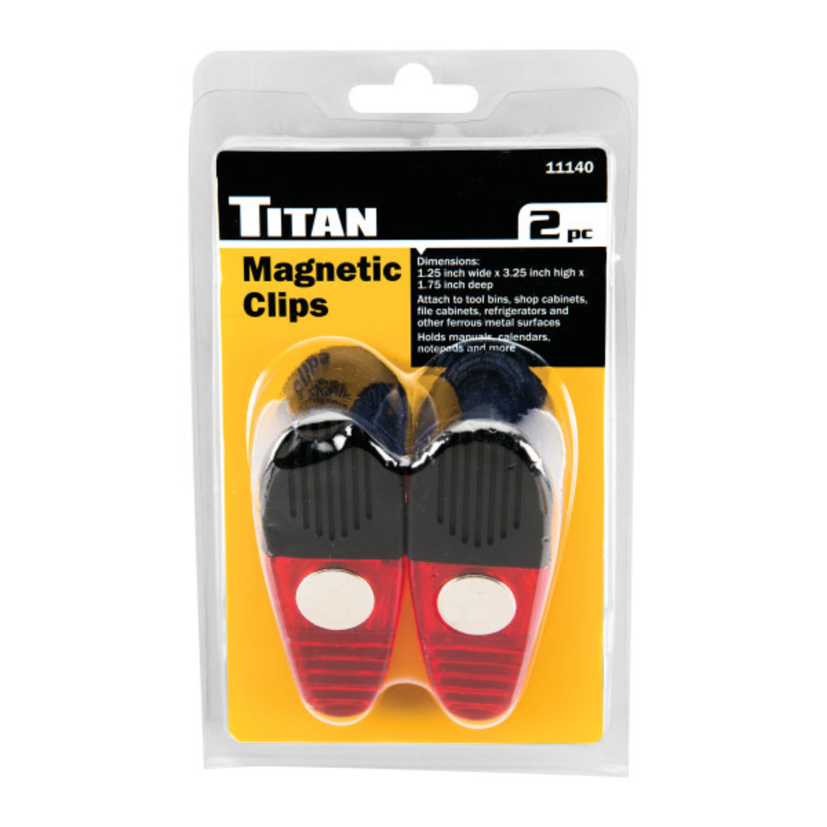 2 pc. Magnetic Clips (11140) - Ridge Toolbox