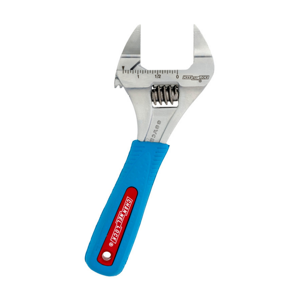 Channellock 6-Inch CODE BLUE® WideAzz® Slim Jaw Adjustable Wrench - Ridge Toolbox
