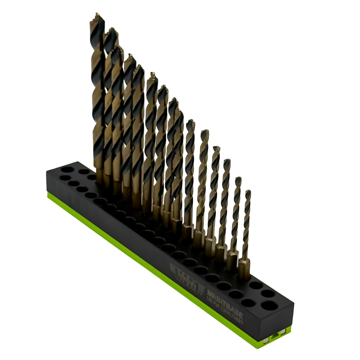 Vim Tools - 15 Piece Power Drive M35 Drill Bit Set With Magnetic Base - Ridge Toolbox
