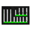 VIM Tools - 12 Piece 3/8″ Dr. Magnetic Spark Plug Master Set - Ridge Toolbox