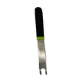 Vim Tools - “U” Notch Pry Tool, Stainless, Dipped Handle - Ridge Toolbox