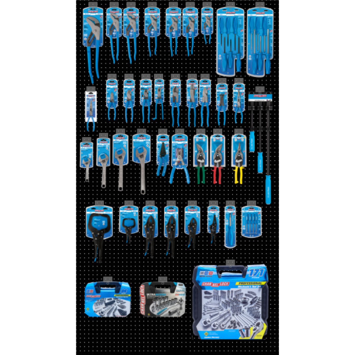 Channellock Champion Tool Display - Ridge Toolbox