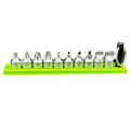 VIM Tools - Stubby Flat and Philips Set 10pc 1/4″ Square Drive S2 Drivers, 6 Flat Drivers, 4 Philips (SFP) - Ridge Toolbox