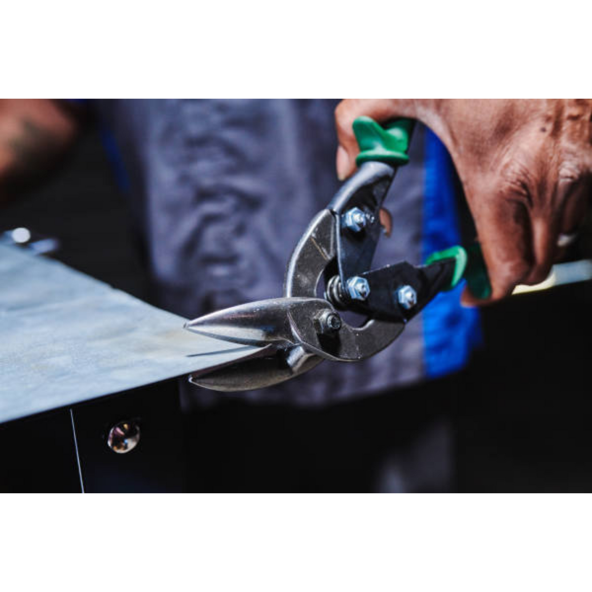 Channellock 10-Inch Offset Right Aviation Snip - Ridge Toolbox