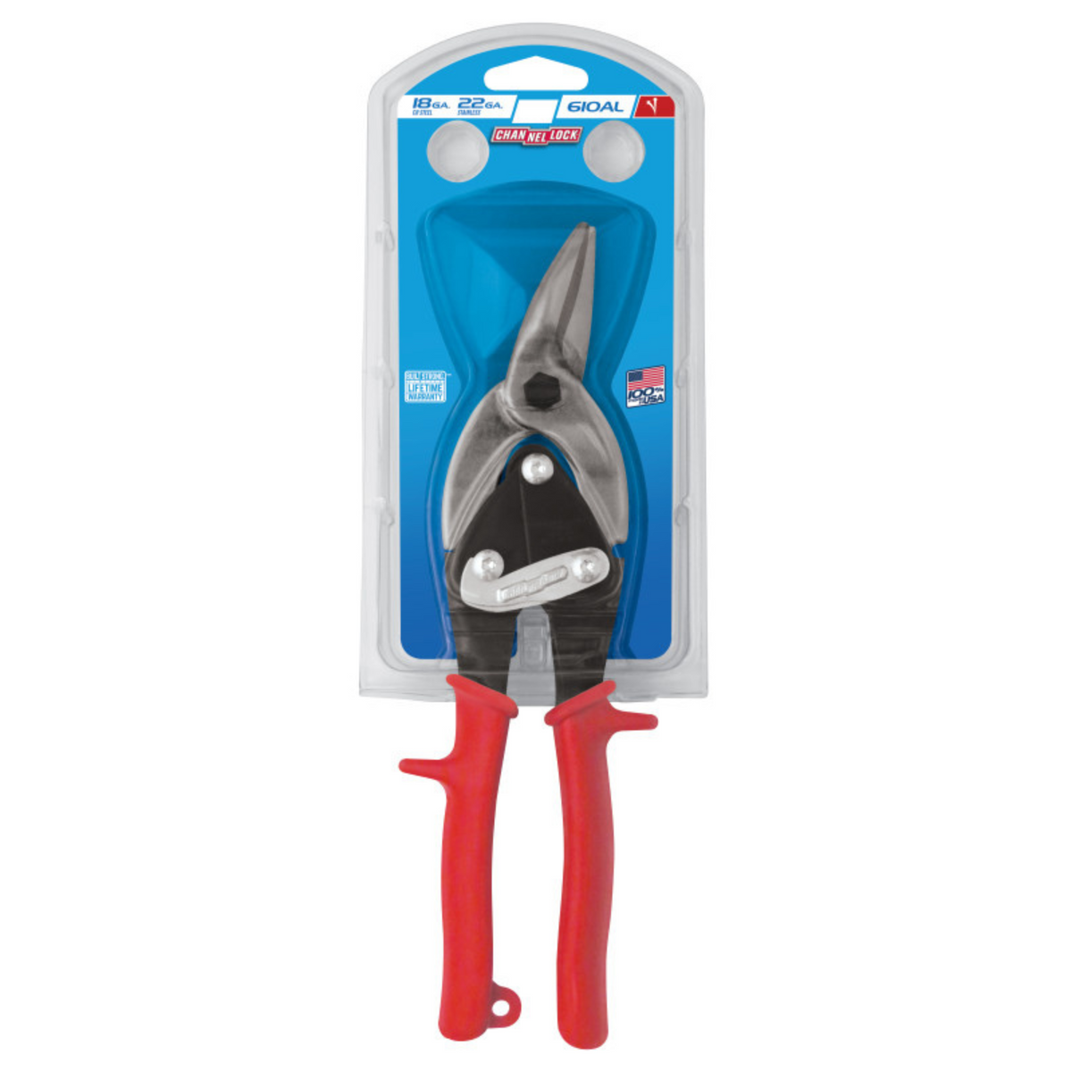 Channellock 10-Inch Left Aviation Snip for Precision Cutting - Ridge Toolbox