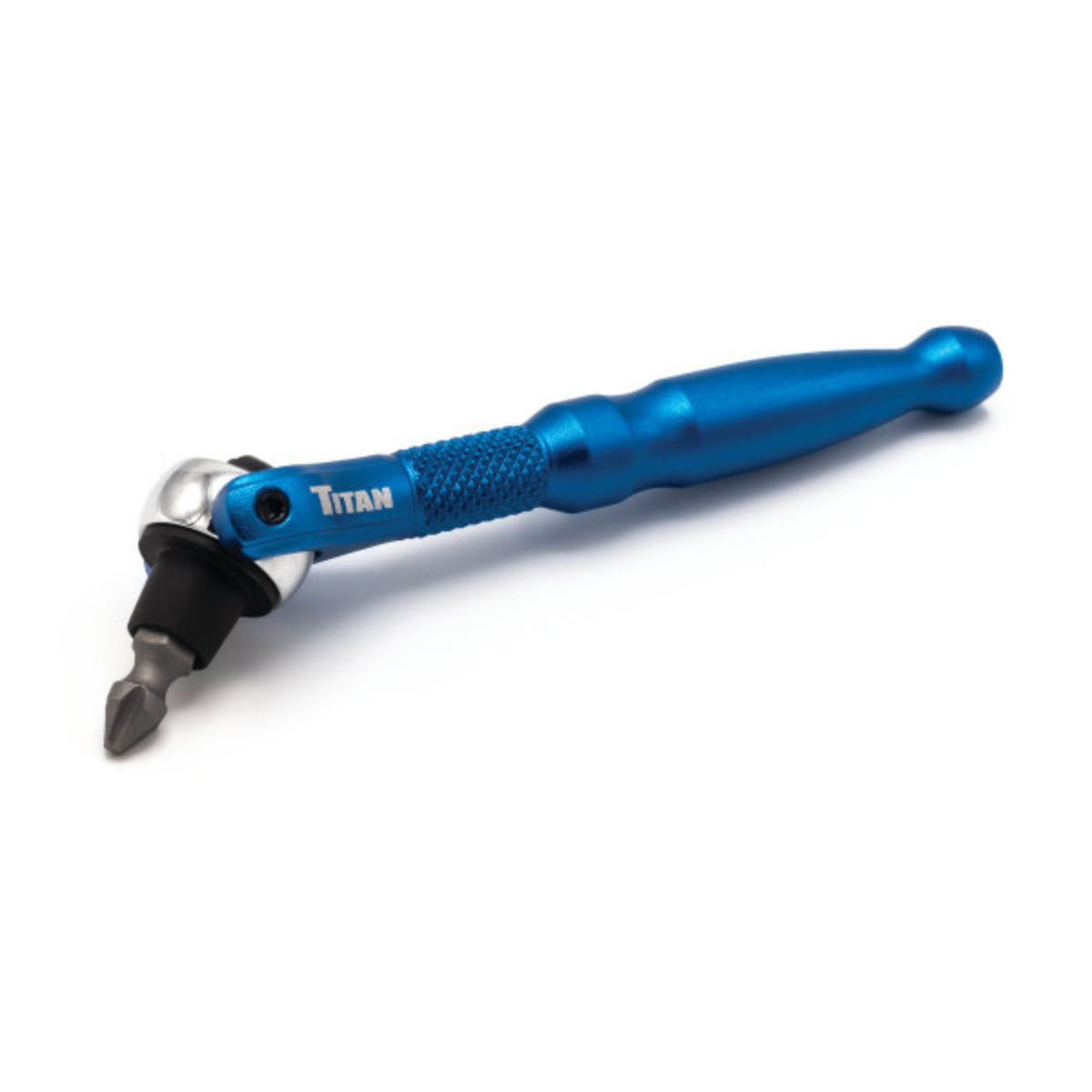 1/4 in. Drive Aluminum Swivel Head Ratcheting Micro Bit Driver (11317) - Ridge Toolbox