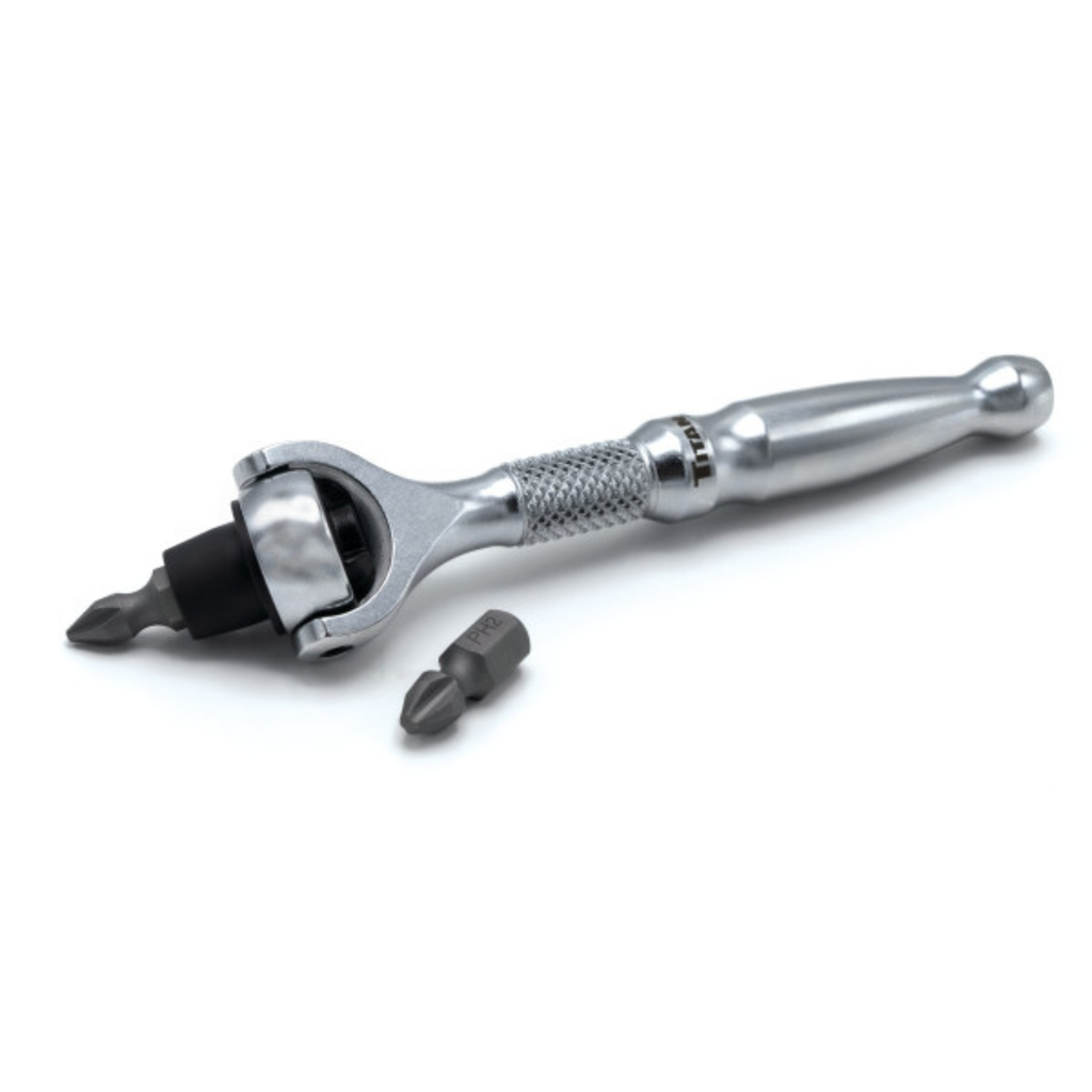 1/4 in. Drive Ratcheting Swivel Head Micro Bit Driver (11318) - Ridge Toolbox