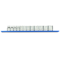 VIM Tools - 12 PC. 3/8'' DR. METRIC SOCKET SET W/ 12" BLUE MAGRAIL - SMS600 SUBSET