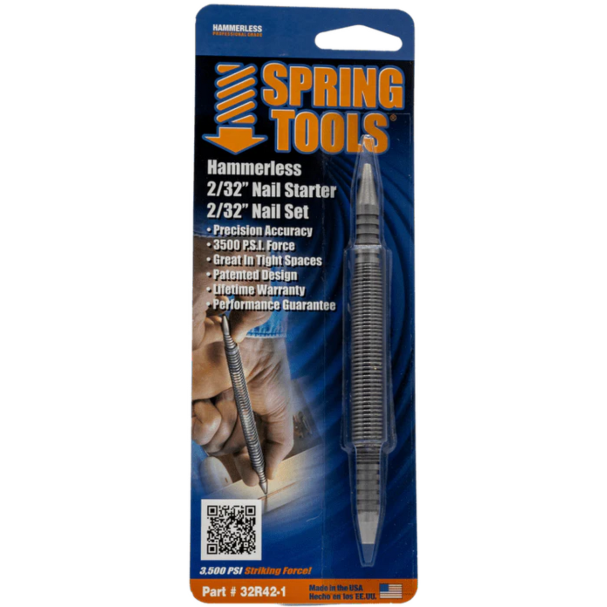 Spring Tools - Combo Tool - Nail Starter & Nail Set - Ridge Toolbox