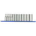 VIM Tools - 12 PC. 3/8” DR. METRIC SOCKET SET W/ 12″ BLUE MAGRAIL