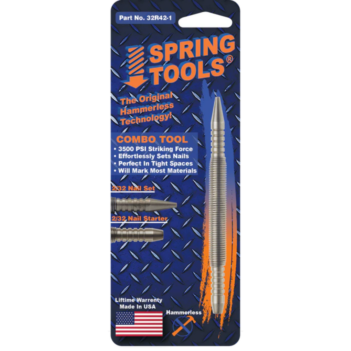 Spring Tools - Combo Tool - Nail Starter & Nail Set - Ridge Toolbox