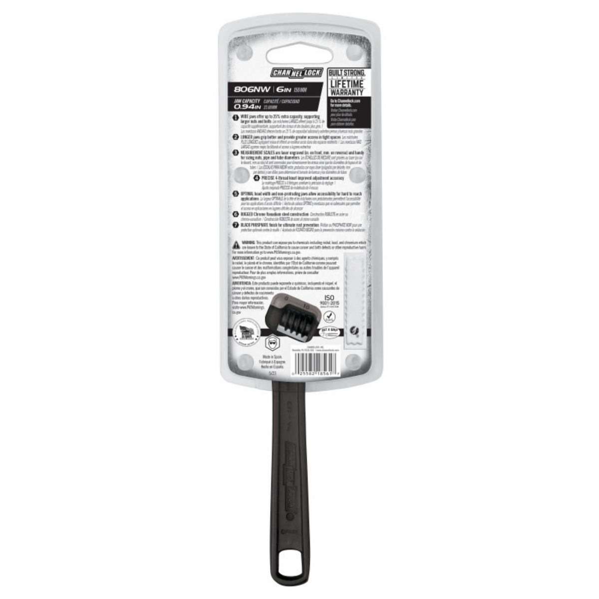 Channellock 6-Inch Adjustable Wrench - Ridge Toolbox
