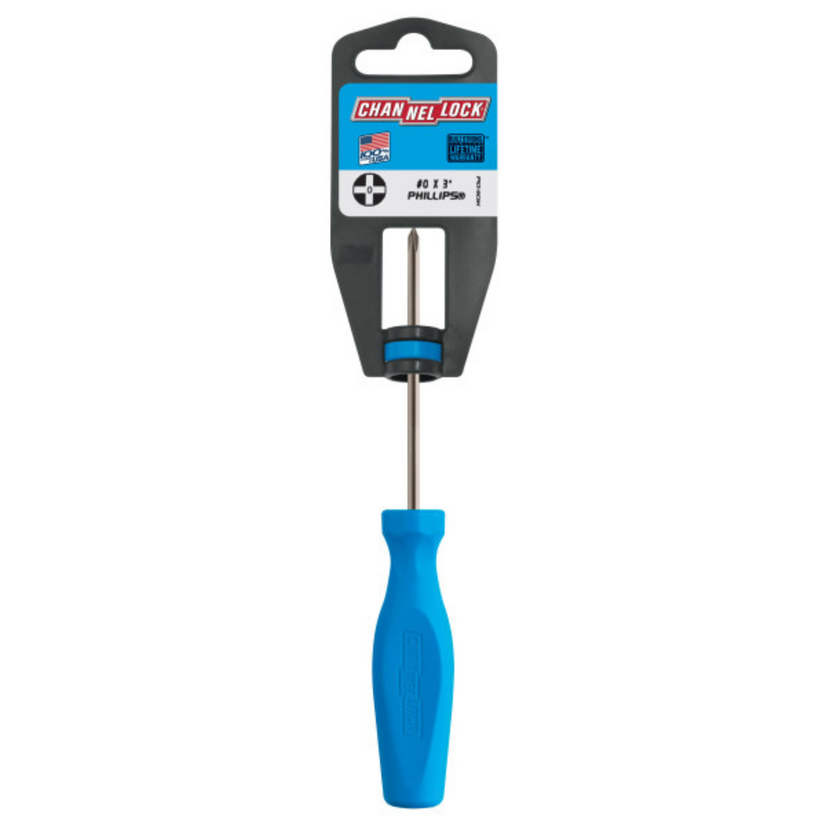 Channellock PHILLIPS #0 x 3-inch Professional Precision Screwdriver - Ridge Toolbox