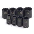 SK Tools USA - 8 Piece 3/8" Drive 6 Point Fractional Standard Impact Socket Set - Ridge Toolbox