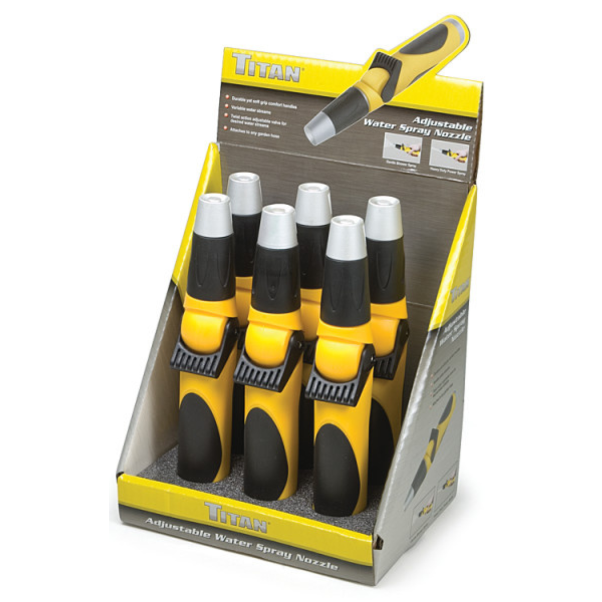Adjustable Water Spray Hose Nozzle (11091) - Ridge Toolbox