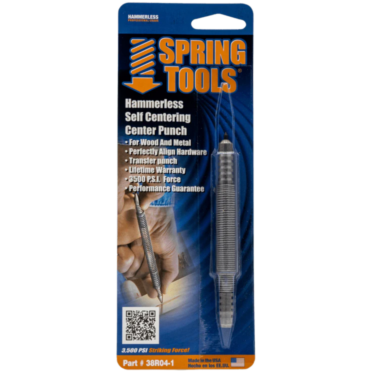 Spring Tools - Self Centering Center Punch - 5/16" Face - Ridge Toolbox