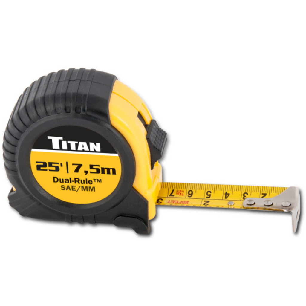 25 ft. Dual-Rule Tape Measure (10907) - Ridge Toolbox