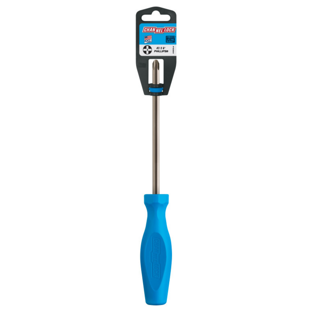 Channellock PHILLIPS #3 x 6-inch Professional Screwdriver - Ridge Toolbox