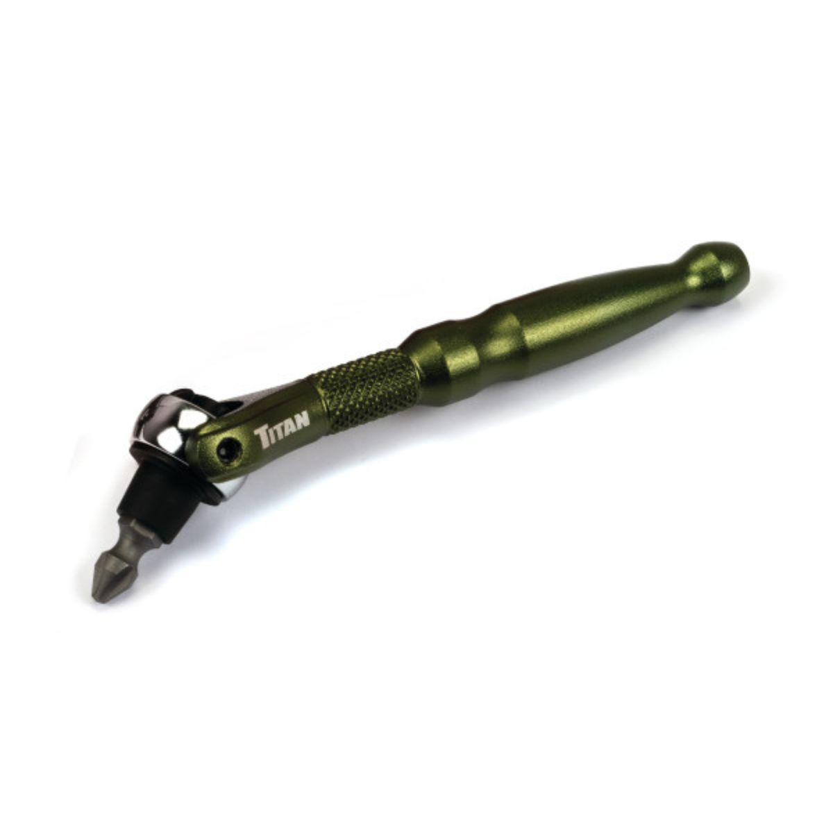 1/4 in. Aluminum Swivel Head Ratcheting Micro Bit Driver (11325) - Ridge Toolbox