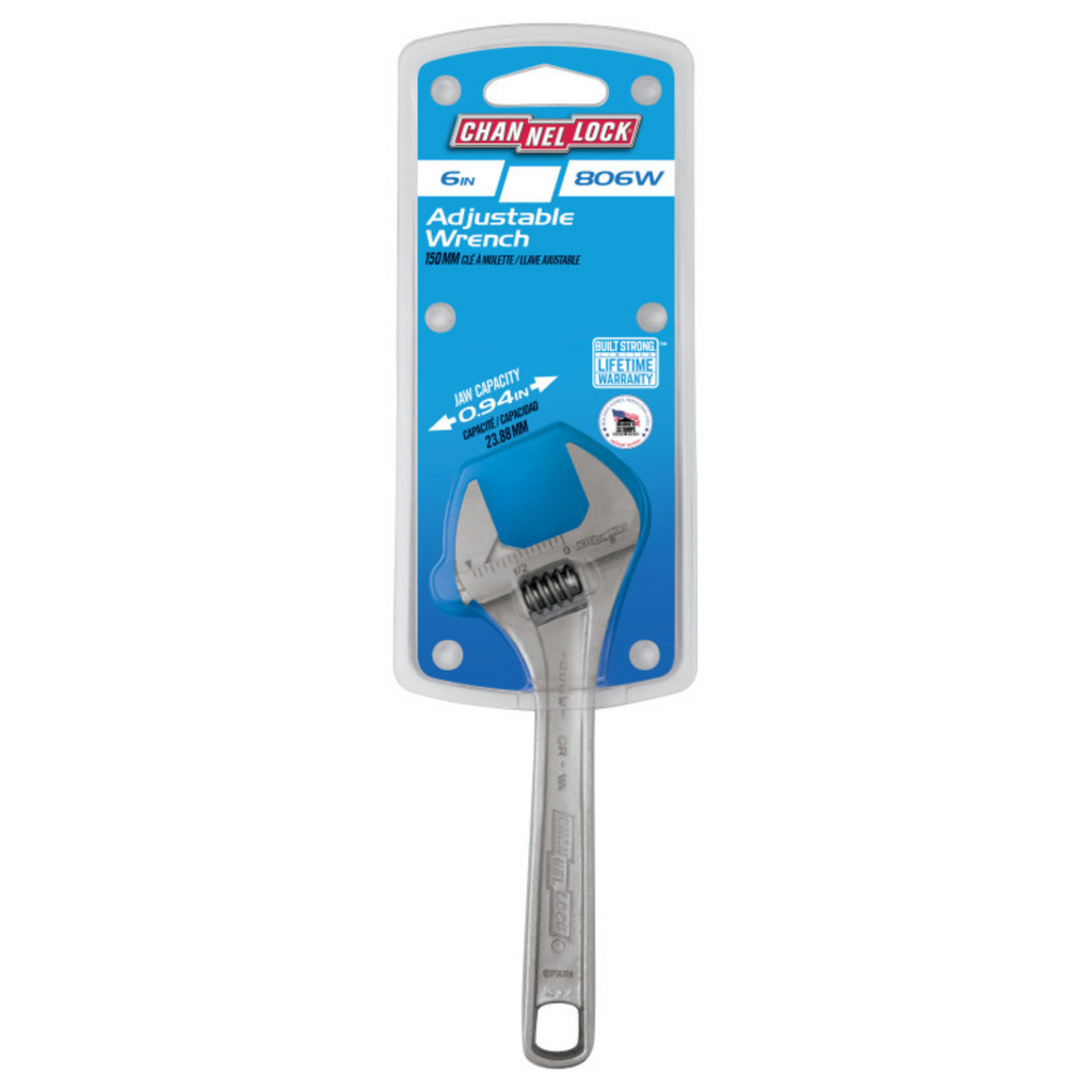 Channellock 6-Inch Adjustable Wrench - Ridge Toolbox