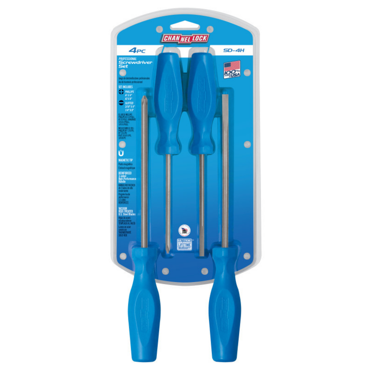 Channellock 4pc Standard Screwdriver Set - Ridge Toolbox