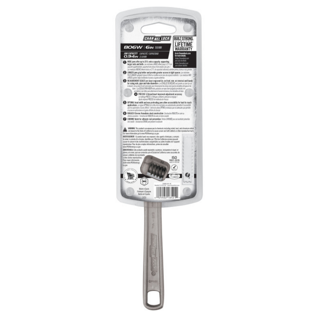Channellock 6-Inch Adjustable Wrench - Ridge Toolbox